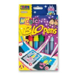 Foukací fixy Centropen Magic - 4 barvy + 2 zmizíky