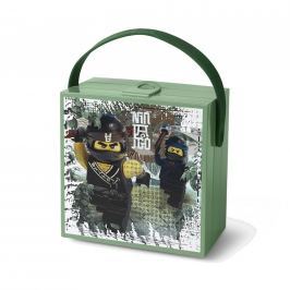Lego Ninjago Movie box s rukojetí - army zelená