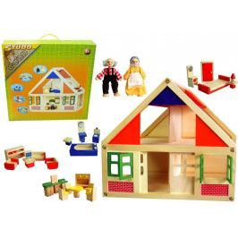 Studo Wood Domeček dřevěný + figurky + vybavení