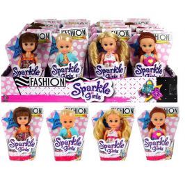 Panenka Sparkle Girlz Fashion malá v kornoutku