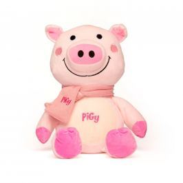 Plyšové prasátko Pigy s růžovou šálou 30,5 cm