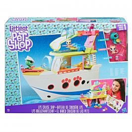Hasbro Littlest Pet Shop Hrací set - výletní loď se 3 zvířátky