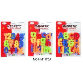Magnetická písmenka/číslice - 1ks - 3 druhy