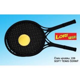 Soft tenis - černý (2rakety, míček)