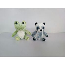 Zvířata plyšová (panda, žába) 20 cm
