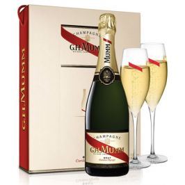 Mumm Cordon Rouge Brut 0,75l 12% + 2x sklo GB